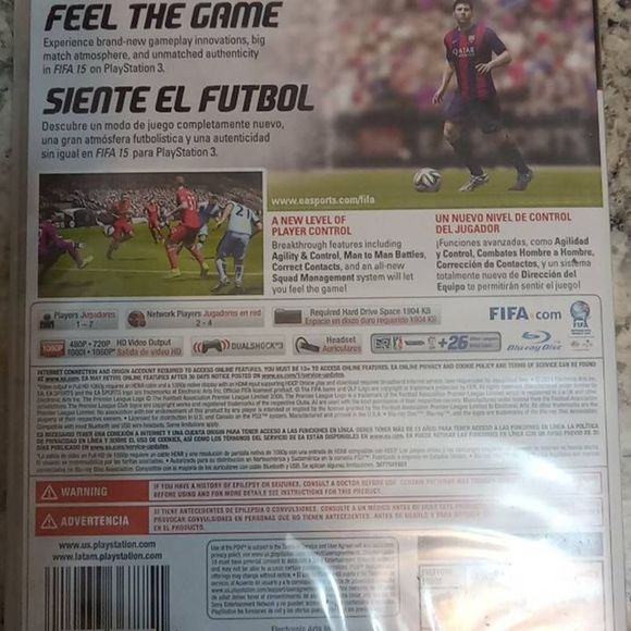 PS3 FIFA 2015 Soccer‎ Video Game New Sealed - Picture 4 of 4